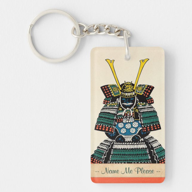 Samurai Armour Ō-yoroi japanese classic art tattoo Key Ring (Front)