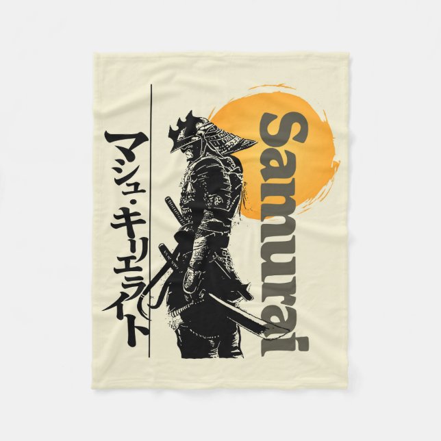 SAMURAI ART FLEECE BLANKET (Front)