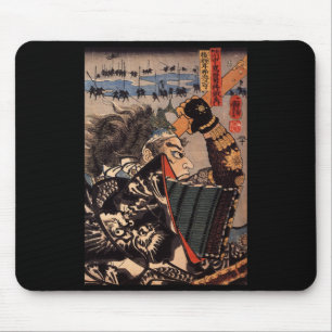 Samurai at War. Beautiful dragon armour. c. 1800's Mouse Mat