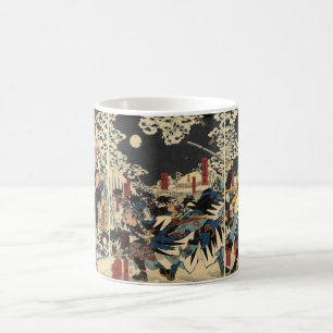 Samurai at war in the snow circa 1800's coffee mug