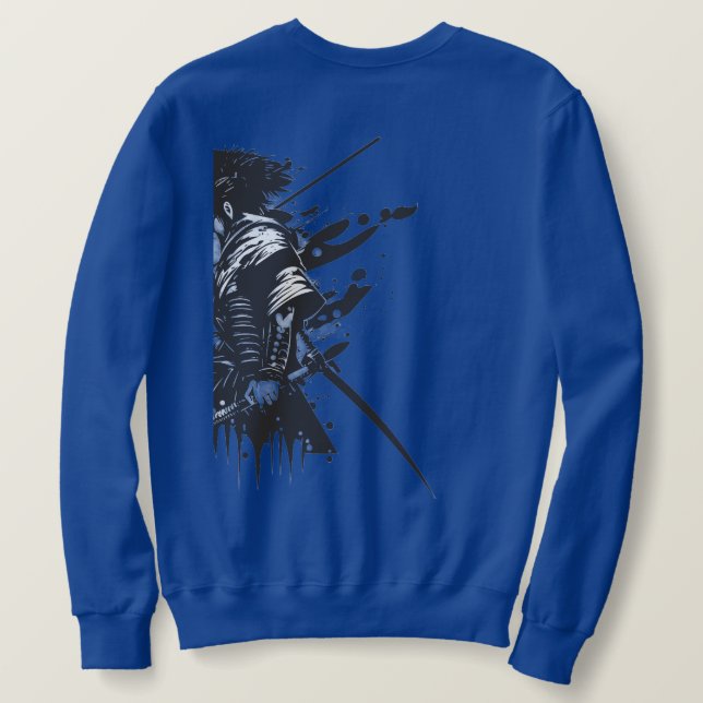 Samurai Basic Sweatshirt – Japanese Kanji 侍 Warrio (Design Back)