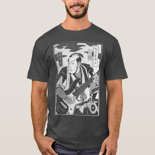 Samurai Bassist Player Rock Guitar Samurai  (2) T-Shirt