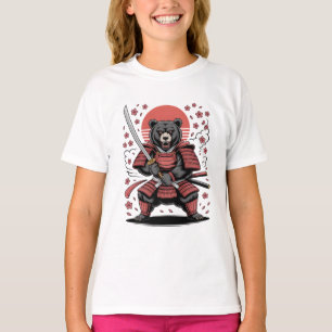 Samurai Bear Kids Basic T-Shirt