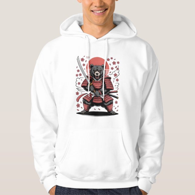 Samurai Bear Men's Hoodie (Front)