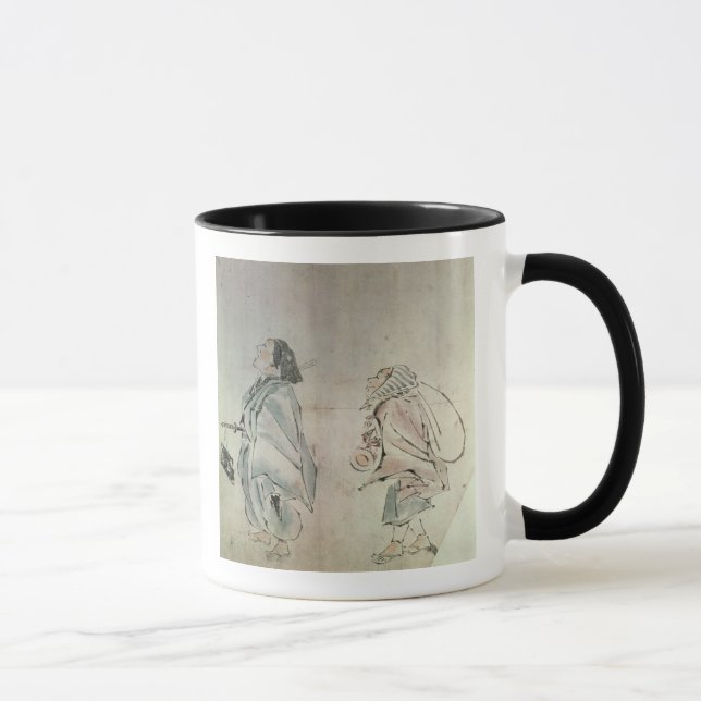 Samurai being followed by a servant mug (Right)