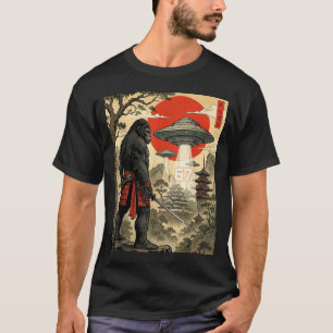 Samurai Bigfoot 67 Six Seven Meme Vintage Japanese T-Shirt