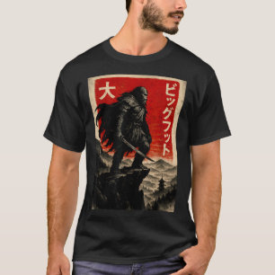 Samurai Bigfoot Graphic Tee Japanese Vintage 