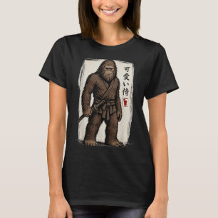 Samurai Bigfoot Japanese Art Anime Funny Men Women T-Shirt