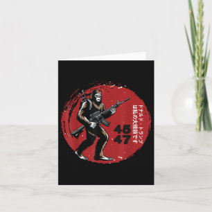 Samurai Bigfoot Japanese Vintage Graphic 2025 Funn Card