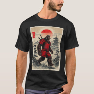 Samurai Bigfoot Japanese Vintage Graphic Ukiyo-e A T-Shirt