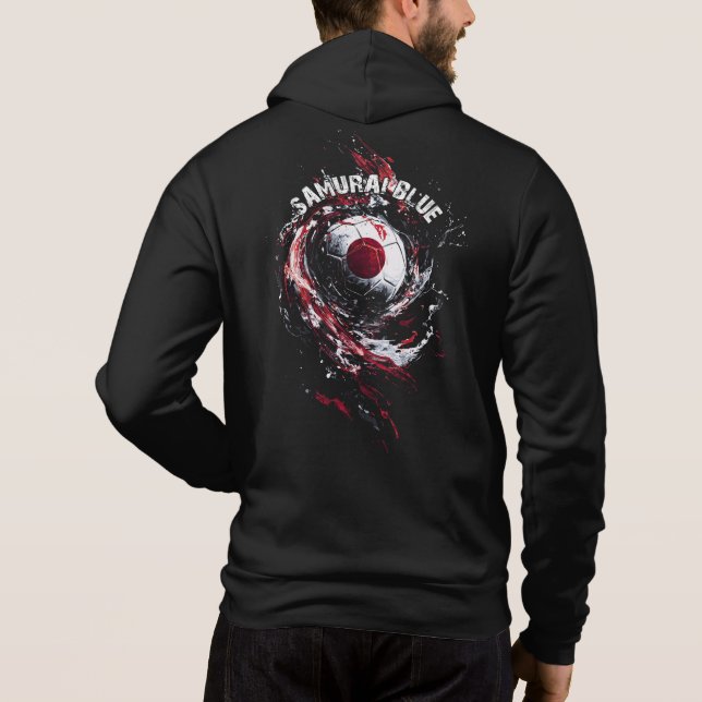 samurai blue hoodie (Back)