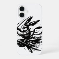 Samurai Bunny Black Ink Warrior Rabbit