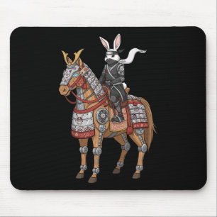 Samurai Bunny Ninja Rabbit Cyber Horse Japanese Ar Mouse Mat