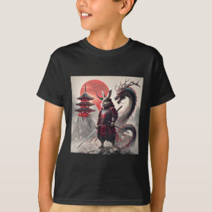 Samurai Bunny Rabbit Graphic Warrior Japanese Rabb T-Shirt
