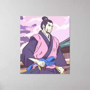 samurai canvas print