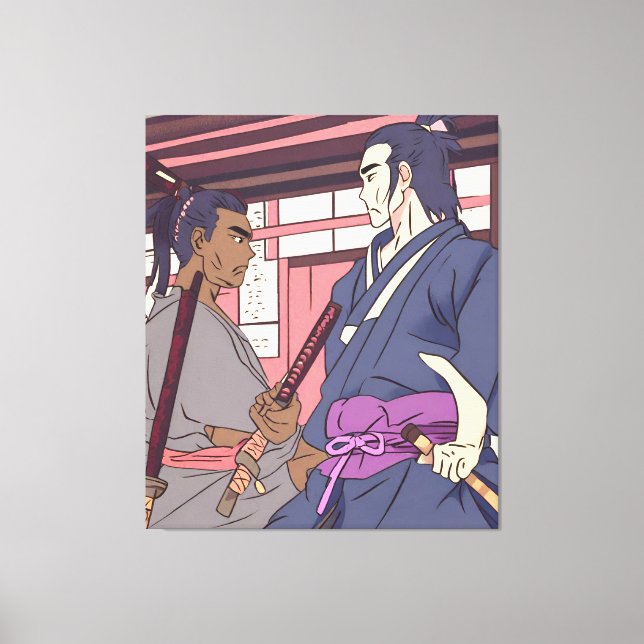samurai canvas print (Front)