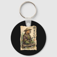 Samurai Capybara Japanese Art Vintage Graphic Funn