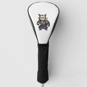 Samurai cat #15   golf head cover
