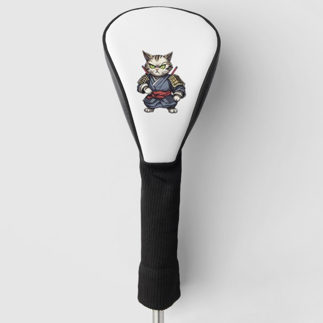 Samurai cat #15   golf head cover (Front)