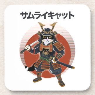 Samurai Cat Coaster