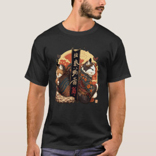 Samurai Cat Code of Honour Kanji Ronin Cats T-Shirt