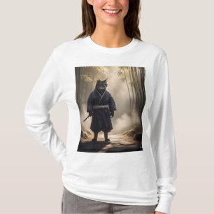 Samurai Cat – Honourable Japanese Feline Warrior T-Shirt