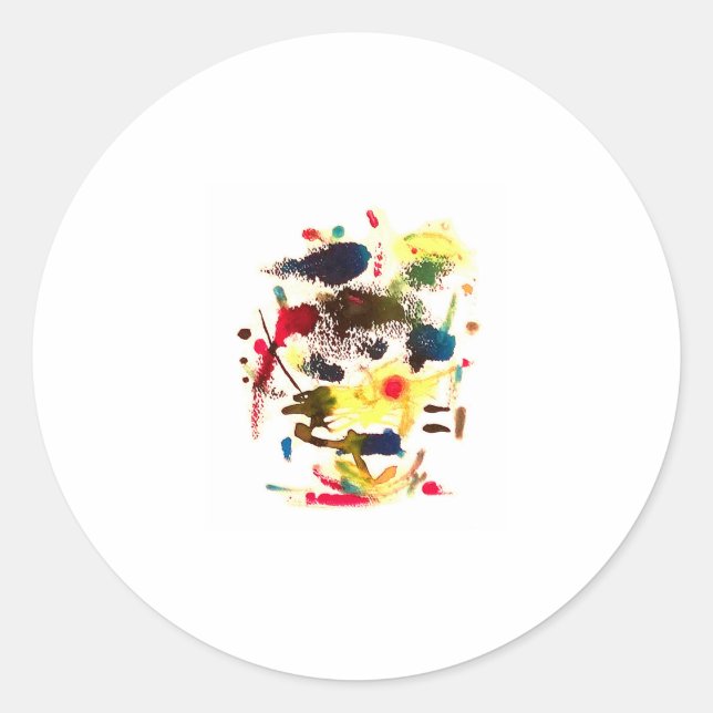 Samurai Cat-Lady Jeff Hankamer Artjunkhaus Kamala Classic Round Sticker (Front)