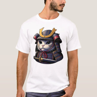 samurai cat ,samuraicat ,samurai ,bushi ,samurai, T-Shirt