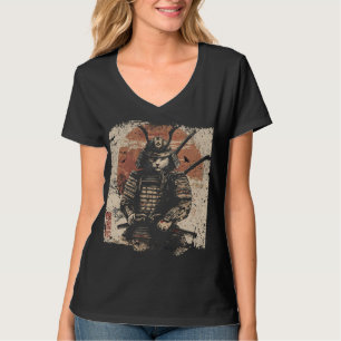 Samurai Cat Warrior Art Lovers T-Shirt