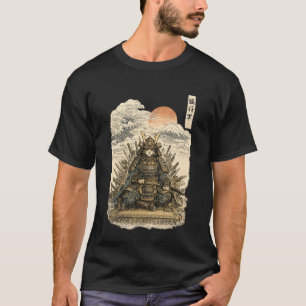 Samurai Cat Warrior Ronin Neko Japanese Art Feline T-Shirt