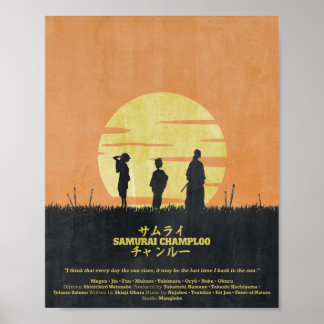 Samurai Champloo  Sun Rise Poster