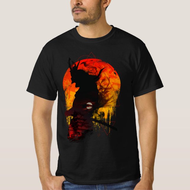 Samurai Code – Warrior of the Rising Sun T-Shirt (Front)