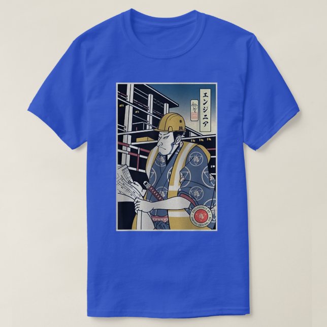 Samurai Construction Engineer Samurai Lover  T-Shirt (Design Front)