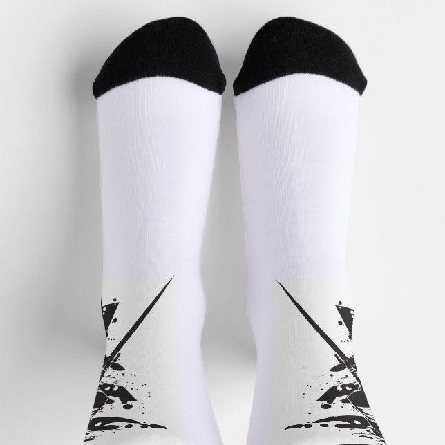 Samurai Crew Socks – Japanese Warrior Art with Kan (Top)