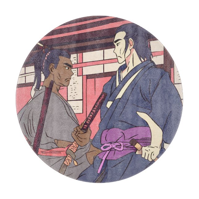 samurai cutting board (Front)