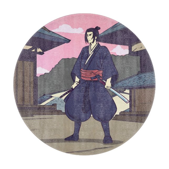samurai cutting board (Front)