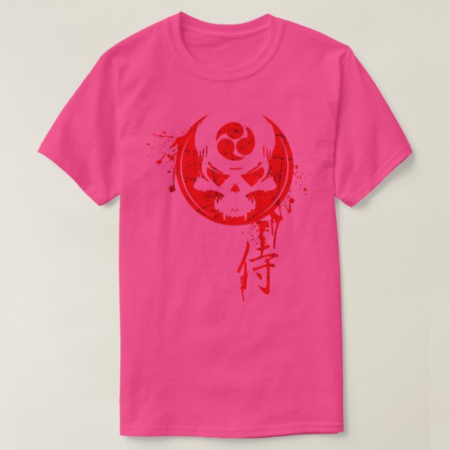 Samurai Death Mask T-Shirt (Design Front)
