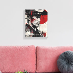 Samurai Digital Art Canvas Print