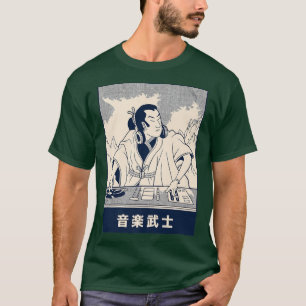 Samurai DJ  Japanese Anime Illustration  T-Shirt
