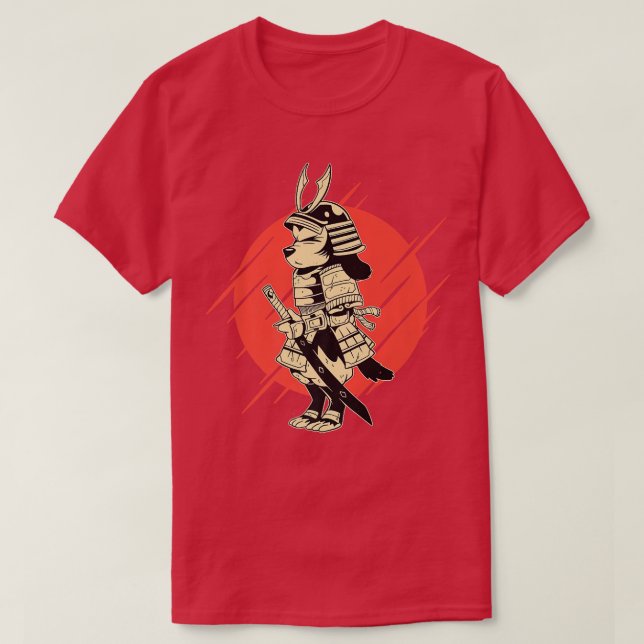 Samurai Dog  (2) T-Shirt (Design Front)