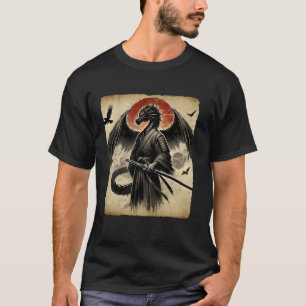 Samurai Dragon Japanese Art Warrior Ukiyo Graphic T-Shirt