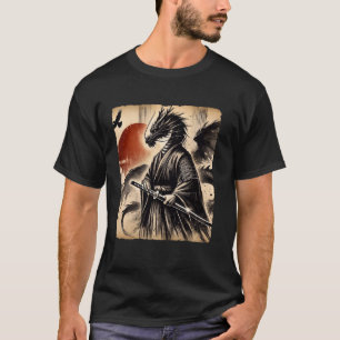 Samurai Dragon Warrior Japanese Art Ukiyo Graphic T-Shirt