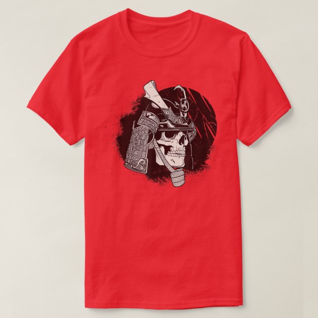 Samurai  dressed in Samurai Warrior Armour Martial T-Shirt (Design Front)