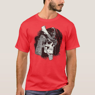 Samurai dressed in Samurai Warrior Armour Martial T-Shirt