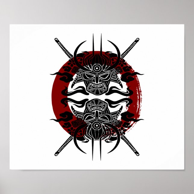 Samurai Enso Circle Poster (Front)