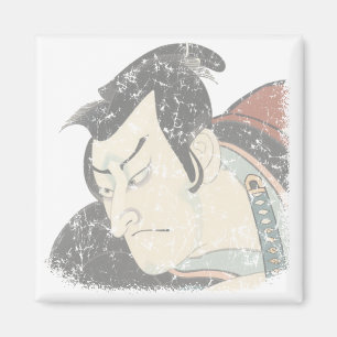 Samurai faded magnet
