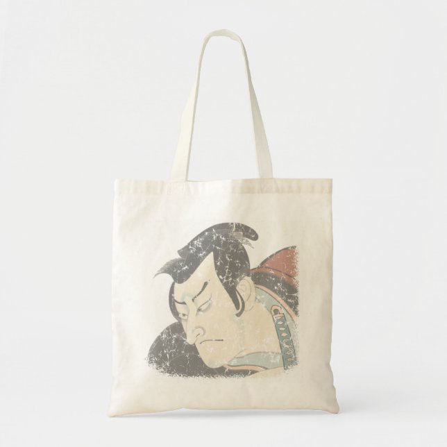 Samurai faded tote bag (Front)