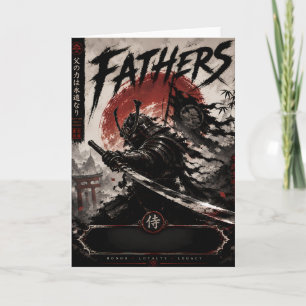 Samurai Father Greeting Card