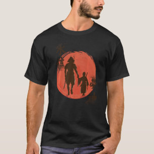 Samurai Father Japanese Art Bloodstain Japanese Wa T-Shirt