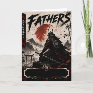 Samurai Fatherhood Greeting Card